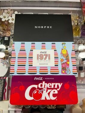 Morphe x Coca Cola, Cherry Coke Eyeshadow Palettes. Bundle of 3.